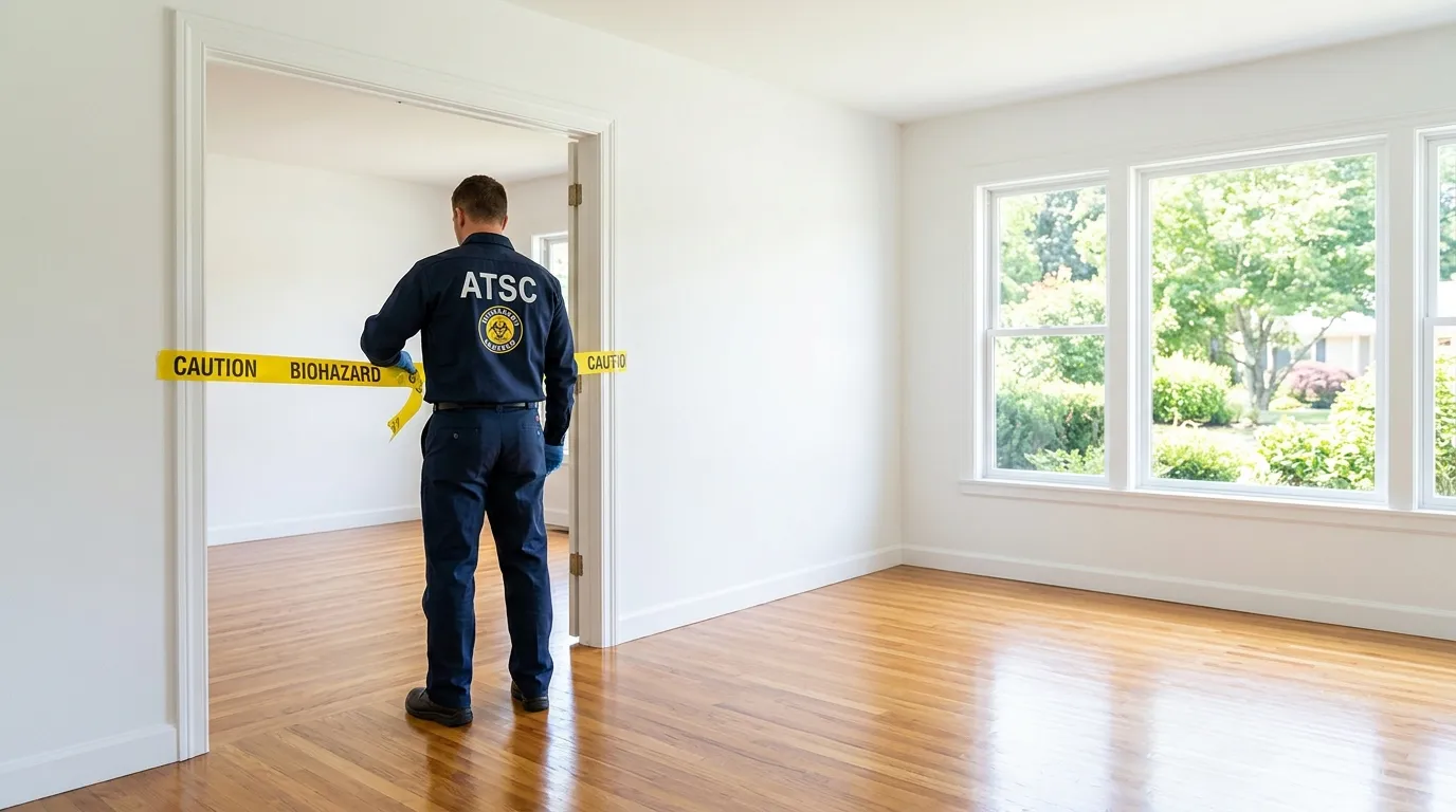 Certified biohazard cleanup crew performing Crime Scene Cleanup in Waxhaw